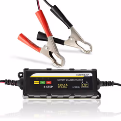 Chargeur - Dunlop - Trickle - 6/12V - Affichage LED - Protection contre surchauffe