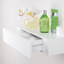 Duraline XL 10 with Drawer Tablette flottante Mural Blanc