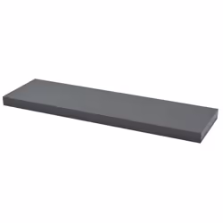 Duraline 1171717, Tablette flottante, Mural, Panneaux MDF, PVC, Gris, 25 kg, Rectangle