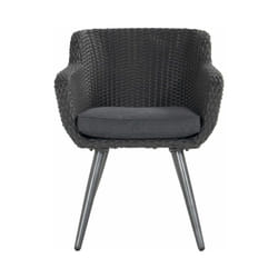 Hartman - chalet & jardin Chaise-fauteuil Amadora en résine tressée - pieds en aluminium - Anthracite