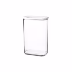 Rosti Mepal Boîte de Rangement Modula 2000 ml - Blanc, Boîte, Rectangulaire, 2 L, Transparent, Blanc, Polyéthylène, acrylonit ...
