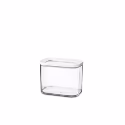 Rosti Mepal Boîte de Rangement Modula 1000 ml - Blanc, Boîte, Rectangulaire, 1 L, Transparent, Blanc, Polyéthylène, acrylonit ...
