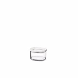 Rosti Mepal Modula Mini, Boîte universelle, 0,175 L, acrylonitile styrène (SAN), Transparent, Blanc, Couvercle amovible, Rect ...