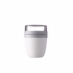 Rosti Mepal 107648030600, Adulte, Argent, Blanc, Polypropylène (PP), Monochromatique, Rond, Garçon/Fille