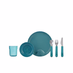 Mepal Mio, 1 personne(s), Acier inoxydable, Turquoise, Rond, 550 g, 6 pièce(s)