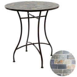 EDM - Table Métal/mosaïque Couleur: Marron ø70x77cm Modèle Stuttgart Pour Extérieur