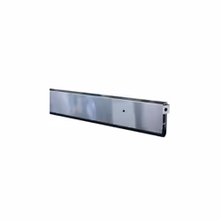 • Bas de porte automatique en aluminium • Ecart maxi entre la porte et le sol: 10mm • Descente maxi du mécanisme: 12mm