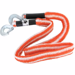 Cable remorquage elastique 2800kg 1.5-4m Avec crochets de sécurité. Dimensions: 150 - 400 cm Poids: 2800 kg