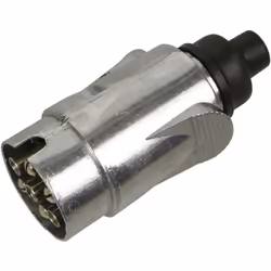 Prise compatible avec remorque 7 pol. metal 12V 7 pôles.12V. Métal.