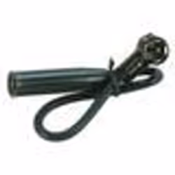 Adaptateur antenne autoradio - ISO DIN - 120 Ohm - Universel - Voiture - Noir