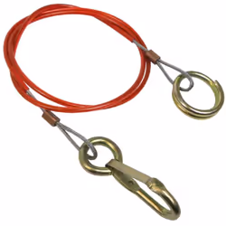Le Cable frein securite remorque 1m 1000N 98kg de Carpoint se place entre la voiture et la caravane ou la remorque et permet  ...