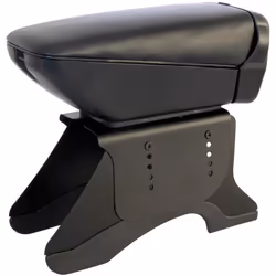 Noir avec couvercle en vinyle noir. Porte-monnaie et porte-boisson inclus. Placement entre les 2 sièges avants. Réglable en h ...