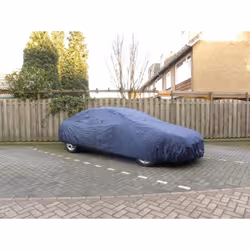 Housse auto Polyester M max 432cm 100% Polyester 68D. Couche PU imperméable. Protège votre voiture de la pluie, la poussière, ...