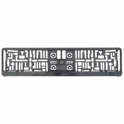 Support De plaque Immatriculation Dimension : 13x52 cm Couleur : noir Matière : plastique Marque : Carpoint
