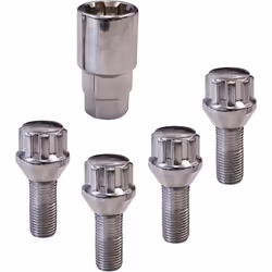 4 vis antivol de roue M12x125 L2 26 modele A Conique 0520501