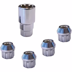4 ecrous antivol de roue M12x125 modele E Conique 4 écrous antivol de roue M12x1,25 modèle E Conique