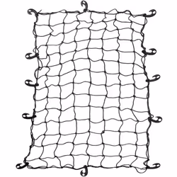 Idéale pour remorque ou pick-up. Stretch. 90x150cm. Dimension des mailles 100x100mm, épaisseur corde élastique 6mm, épaisseur ...