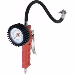 Poignée de gonflage pro - CARPOINT - 12 bar max - Avec manomètre - Longueur du tuyau 35 cm - Pneumatique