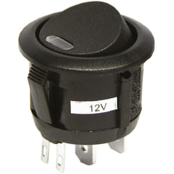 Interrupteur On-Off Noir - 12V 20A 20mm