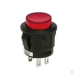 Interrupteur electrique on / off rouge
