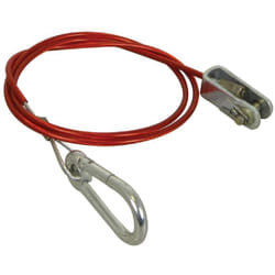 Cable frein securite remorque avec mousqueton 1m 1500N 150kg