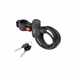 Dresco 5250206, Antivol, Noir, Acier, Clé, 1500 mm, Carte
