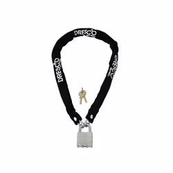 Dresco 5250210, Antivol à chaîne, Noir, Clé, Carte, Chine