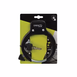 Dresco 5250213 Antivol pour bicyclettes Noir Anneau de verrouillage