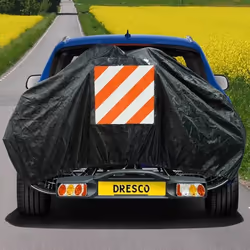 Dresco Housse élastique de vélo pour 2 vélos Noir