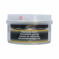 Mastic polyester - Protecton - 1 kg - Couleur blanche - Matériau aluminium - Vendu à lunité