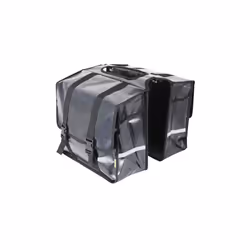 Dresco 5251721, Arrière, Sacoche pour bicyclette, Bisonyl, Noir, Vert, 50 L, Chine