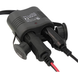 Carpoint - Double prise Allume-Cigare sur socle 12V 10A