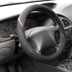 Carpoint - Couvre volant Comfort noir
