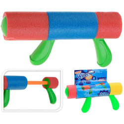 Pistolet A Eau Mousse 30cm Avec 2 Manches. Couleurs Assorties. Euro/u