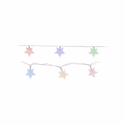 Présentation : Guirlande lumineuse à étoiles EDM - esprit de Noël - multicolore - 10 étoiles - 1 m - 71319 , diffuse une bell ...