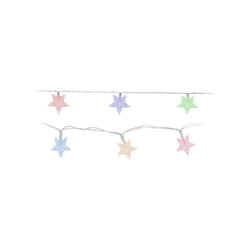 EDM - Guirlande lumineuse à étoiles esprit de Noël - multicolore - 10 étoiles - 1 m - 71319