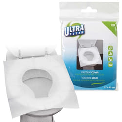 Housses de protection hygiénique pour cuvette WC - PLANETE DISCOUNT - Lot de 10 - Cellulose - 37 x 43 cm