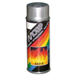 MOTIP-DUPLI Peinture haute température MOTIP Argent - Spray 400 ml, noir