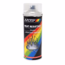 Bombe de peinture Motip Vernis transparent 800Â° haute température 400ml M04033 auto pour moto scooter