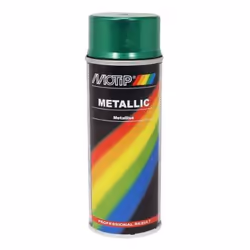 Bombe de peinture Motip Vert métallisé 400ml M04043 auto pour moto scooter