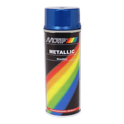 Bombe de peinture Motip Bleu métallisé 400ml M04044 auto pour moto scooter