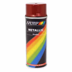 Bombe de peinture Motip Rouge métallisé 400ml M04045 auto pour moto scooter