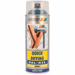 Peinture Aerosol Acryl Ral5001 Motip 400ml Bleu vert - Apportez de la Couleur et de la Protection à Vos Projets Transformez e ...