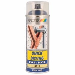 Peinture aérosol RAL 5011 Bleu acier brillant 400ml MOTIP
