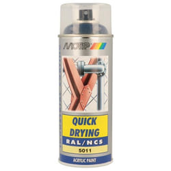 Peinture aérosol RAL 5011 Bleu acier brillant 400ml MOTIP