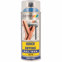 Peinture Aerosol Acryl Ral5019 Motip 400ml Bleu capri - Apportez de la Couleur et de la Protection à Vos Projets Transformez  ...