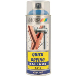 Peinture Aerosol Acryl Ral5019 Motip 400ml Bleu capri