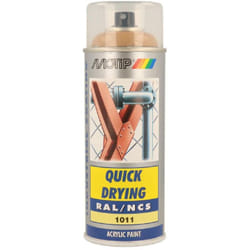 Peinture Aerosol Acryl Ral1011 Beige brun nuances de jaune Motip 400ml