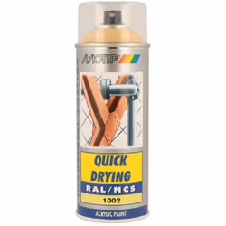 Peinture Aerosol Acryl Ral1002 Jaune Sable Motip 400ml - Apportez de la Couleur et de la Protection à Vos Projets Transformez ...