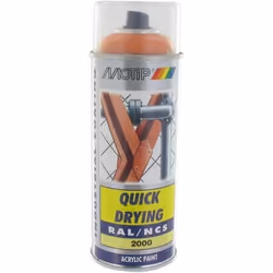 Peint acryliq séch rapide Jaune ora BRIL RAL2000